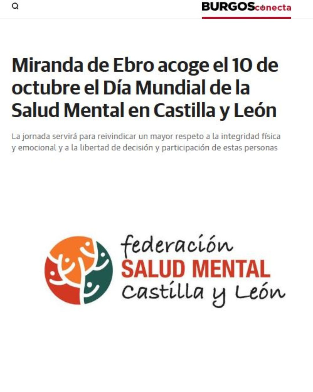 Miranda recoge el Día Mundial de la Salud Mental en CyL