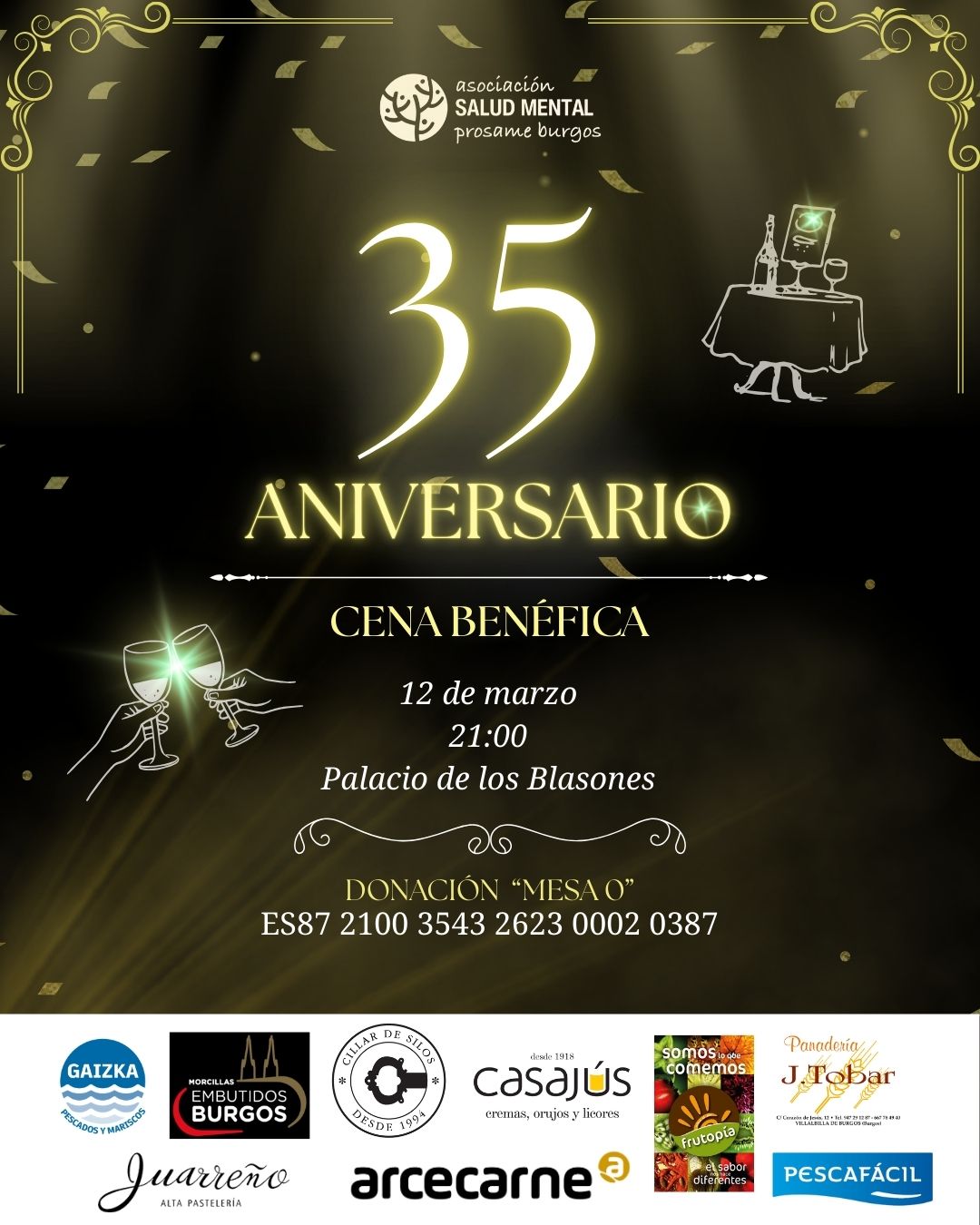 CENA BENÉFICA 35 ANIVERSARIO